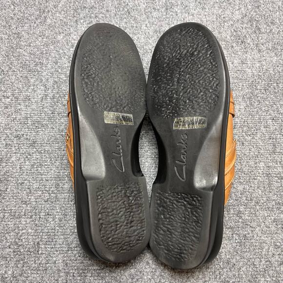Clarks Womens Slip-on Mules Brown Size 10 M - Picture 7 of 9